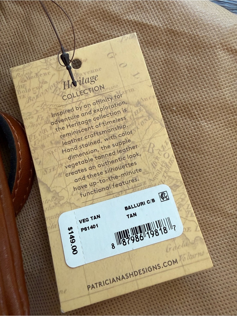 Patricia Nash Balluri Leathed Crossbody Bag- nWT - Picture 2 of 7